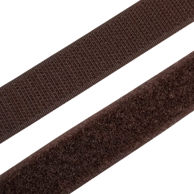 Suchý zip - Hnědý, šíře 2 cm, 10 cm (metráž)