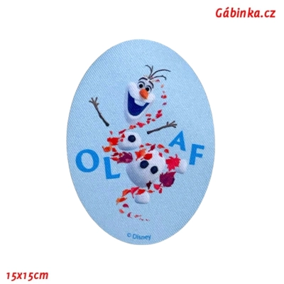 Nažehľovací záplata Ľadové kráľovstvo 11 - Olaf, ATEST 1