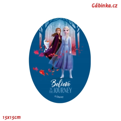 Iron-On Knee Patch Frozen 15 - Elsa, Anna and Olaf, Certification 1