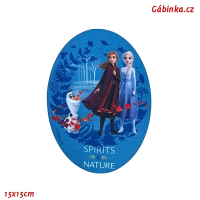 Iron-On Knee Patch Frozen 16 - Elsa, Anna and Olaf, Certification 1