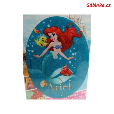 Nažehľovací záplata Disney princezné 10 - Ariel, ATEST 1