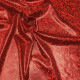 Plavkovina - Lesklá červená hadí kůže, šíře 140 cm, 10 cm