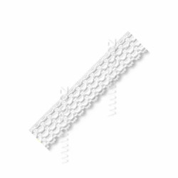 Pruženka, guma - ozdobná prádlová bílá, šíře 14 mm, 1 m