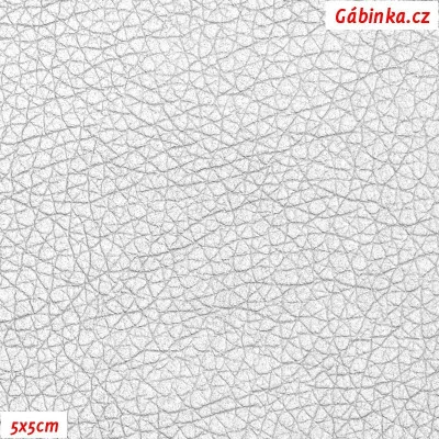 Koženka, stříbrná, SOFT LESK 69, 5x5 cm