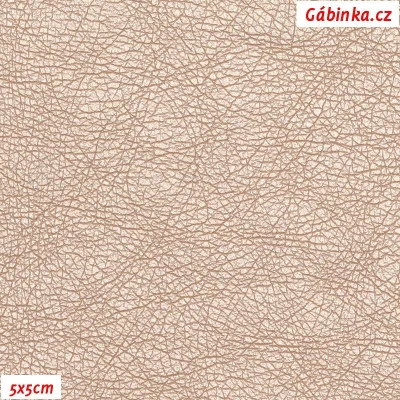 Koženka ULTRASOFT LESK 22 - Pudrová, RODOCHROZIT, 5x5 cm