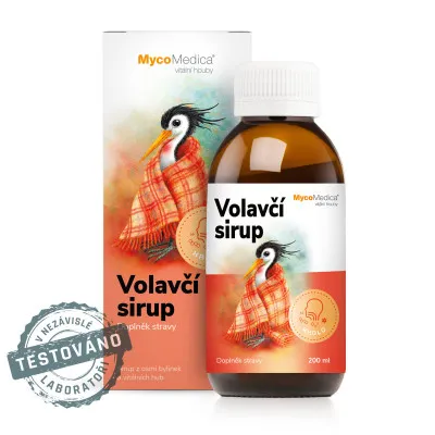 Volavčí sirup 200 ml | MycoMedica | Podpora dýchání a imunity dětí