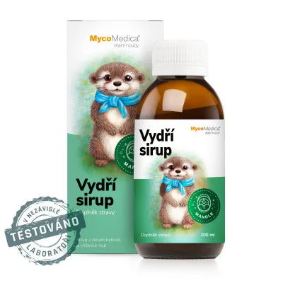 Vydří sirup 200 ml | MycoMedica | Rovnováha krku, mandlí a lymfy