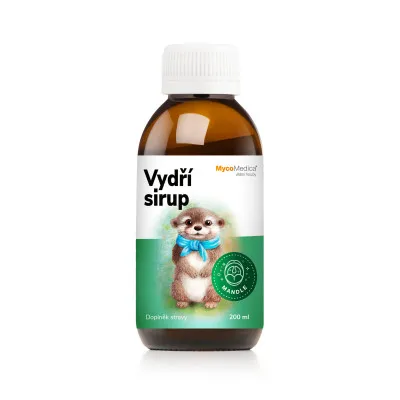 Vydří sirup 200 ml | MycoMedica | Rovnováha krku, mandlí a lymfy