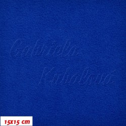 Látka micro fleece antipilling - FLEECE594, Královsky modrá, šíře 140-155cm, 10cm