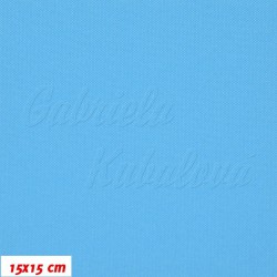 Kočárkovina MAT 956, tyrkysově modrá, 15x15cm