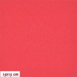 Kočárkovina MAT 215, červená, 15x15cm