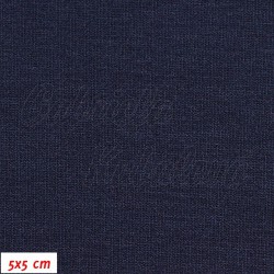 Viskózový úplet - Tmavě modrý, šíře 150 cm, 10 cm, ATEST 1