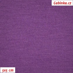 Viskózový úplet - Tmavě fialový, šíře 150 cm, 10 cm, ATEST 1, 2. jakost