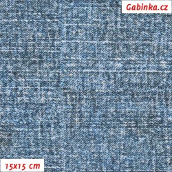 Kočíkovina Premium - Modrosivý Dirty Jeans, šírka 155 cm, 10 cm, ATEST 1