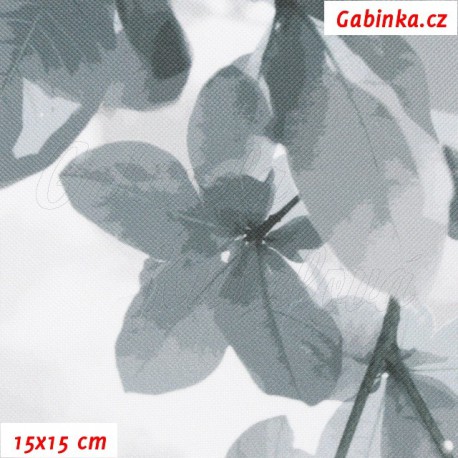 Kočárkovina Premium, Sakura šedá, 15x15cm