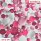 Kočárkovina Premium, Kamínky růžové a šedé, 15x15 cm