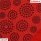 Warmkeeper - Kolečka z puntíků na červené, 15x15 cm