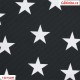 Kočárkovina Premium, Hvězdičky na černé 22, 15x15 cm