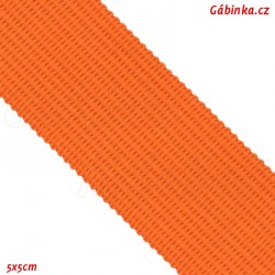 Lemovací proužek PES, oranžový, 5x5 cm