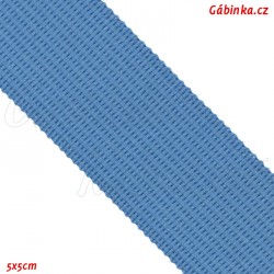 Lemovací proužek PES - Středně modrý, šíře 25 mm, 1 m