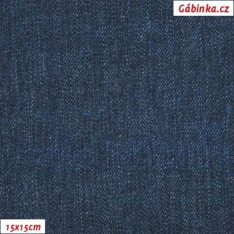 Kočárkovina Premium, Modrá jeans podklad k Motýli na jeans, šíře 160 cm, 10 cm