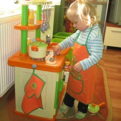 Dětská zástěrka, rukavice a útěrka