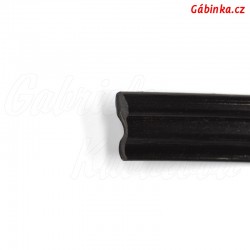 Paspulka PVC černá - šíře 10 mm, 1 m