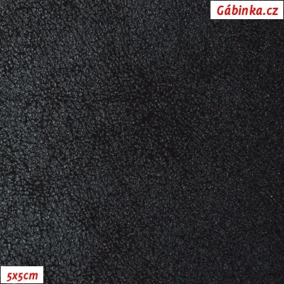 Koženka METALIC BLACK, šíře 150 cm, pohled 5x5 cm