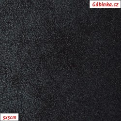 Koženka METALLIC 4 - Čierna, Black, šírka 140 cm, 10 cm