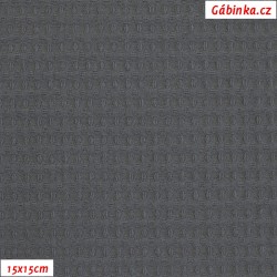 Vafle - tmavě šedá 068, ATEST 1, šíře 145 cm, 10 cm