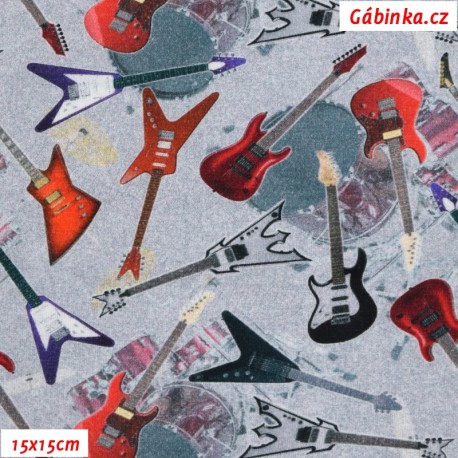 Úplet s EL Digitální tisk - Rock Guitars, 15x15 cm