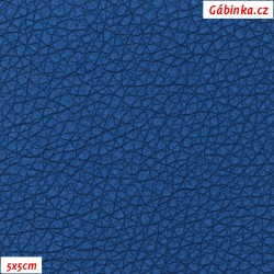 Leatherette SOFT GLOSS 105 - Blue, width 140 cm, 10 cm