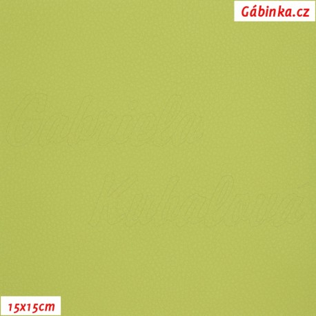 Koženka, jasně zelená, SOFT 33, 15x15cm