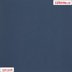 Koženka SOFT 023 - Tmavě modrá, šíře 140 cm, 10 cm