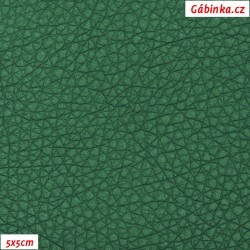 Koženka, tm. zelená SOFT LESK 111, 5x5cm