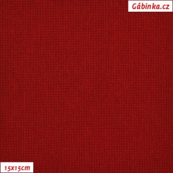 Kočíkovina LEN MAT 135 - Červená, šírka 155 cm, 10 cm, ATEST 1