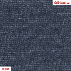 Náplet hladký A 1001 - Modrá jeans, šíře 150 cm tunel, 10 cm, ATEST 1