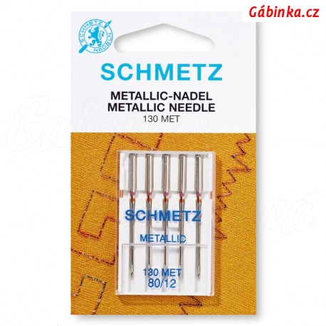 Jehly Schmetz - METALLIC 130 MET, 80/12, 5 ks