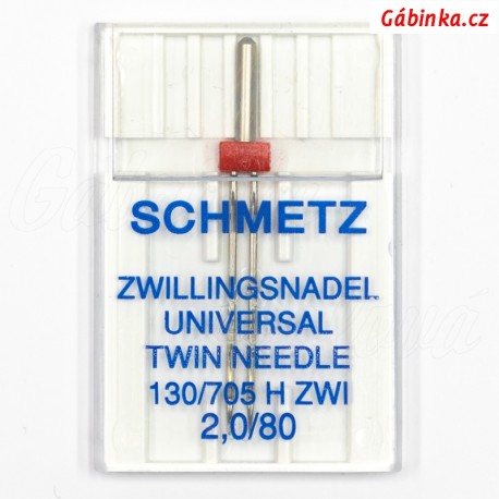 Jehla Schmetz - UNIVERSAL TWIN 130/705 H ZWI, 2,0/80, 1 ks