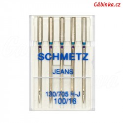 Jehly - Schmetz JEANS 130/705 H-J, 100/16, 5 ks