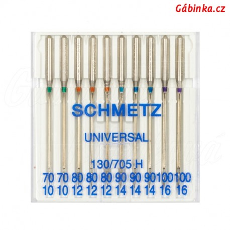 Jehly - Schmetz Universal 130/705 H, 70/10-100/16, 10 ks