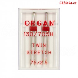 Jehly ORGAN - STRETCH TWIN 130/705 H-S ZWI, 2,5/75, 2 ks