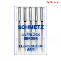Ihly Schmetz - OVERLOCK ELx705 SUK CF, 65/9, 5 ks