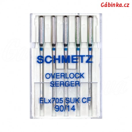 Jehly Schmetz - OVERLOCK ELx705 SUK CF, 90/14, 5 ks