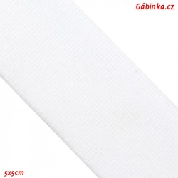 Pruženka, guma - plochá, bílá - do boxerek, šíře 30 mm, 5x5 cm