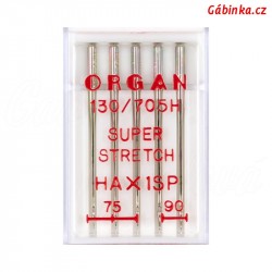 ORGAN Needles - SUPER STRETCH HAx1 SP, 75+90, 5 ks
