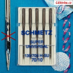 Needles Schmetz - SUPER UNIVERSAL 130/705 H-SU, 70/10, 5 ks