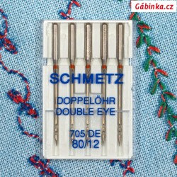 Jehly Schmetz - DOUBLE EYE 705 DE, 80/12, 5 ks