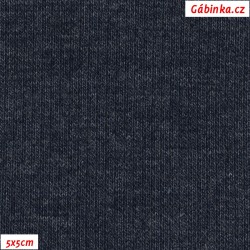 Náplet žebrovaný A 1001 - Modrý jeans, šíře 120 cm, 10 cm, ATEST 1