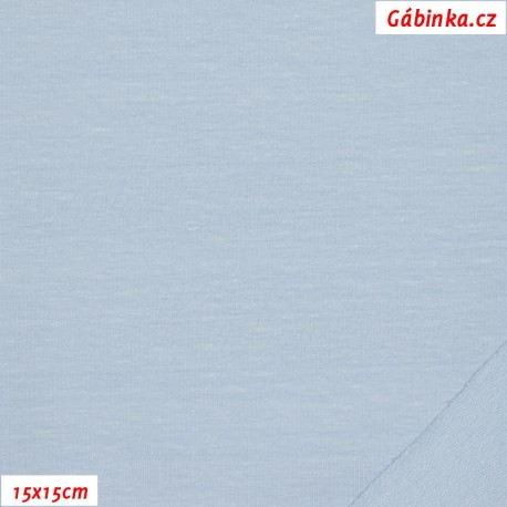 Teplákovina s EL 90/10, B - Světle modrá 461, 15x15 cm